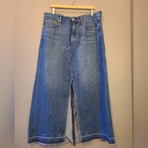 GAP Denim Maxi Skirt with Washwell - Size 32/14